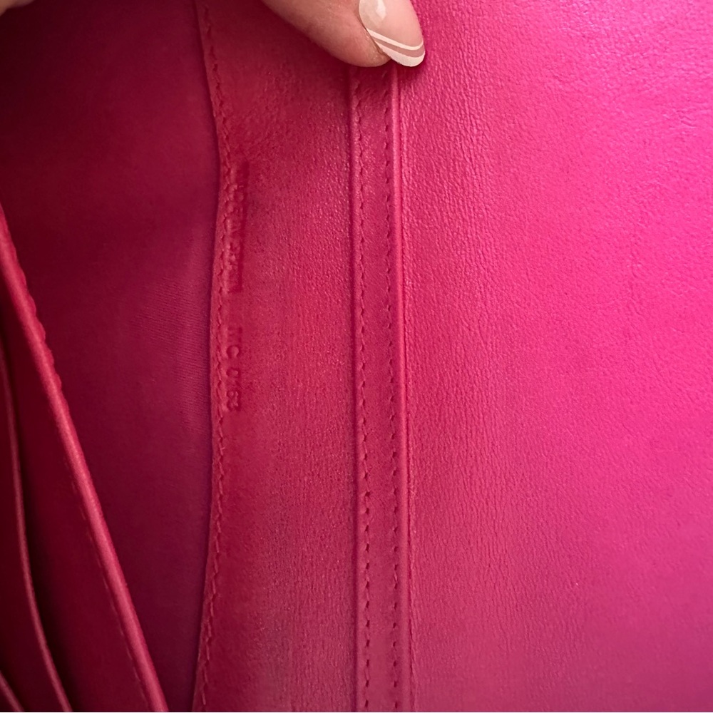 Patent Cannage Lady Dior Rendezvous Wallet On Chain Fuchsia full set - Picture 11 of 15
